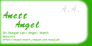 anett angel business card